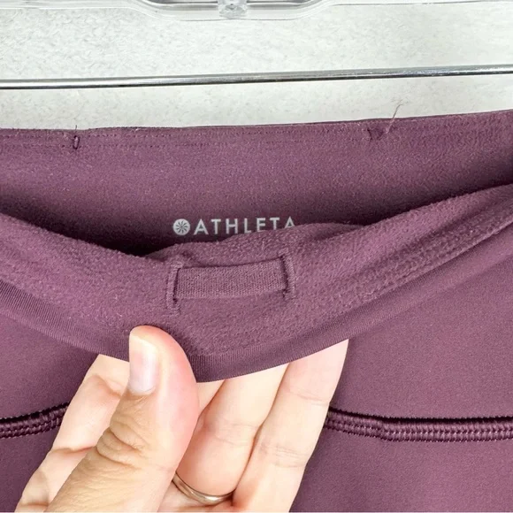 Athleta Rainier Mid Rise Soft Lined Jogger Spiced Cabernet M Athleisure Outdoor - Picture 10 of 16